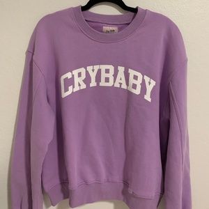 CryBaby Varsity Crewneck - Lavender